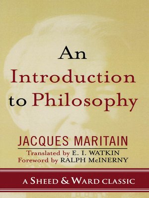 cover image of An Introduction to Philosophy
